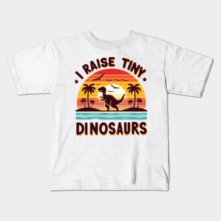 i raise tiny dinosaurs Kids T-Shirt